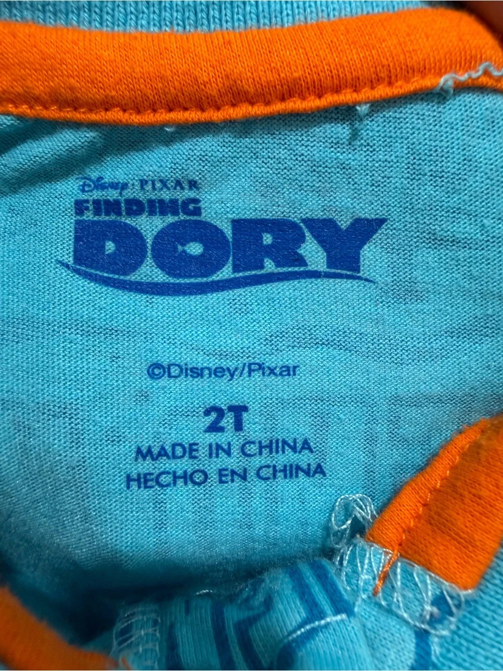 Disney Finding Dory Nemo Polo & denim shorts set - 2T
